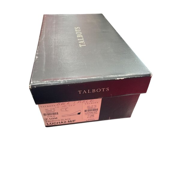 Talbots Womens Black Suede 2" Slip-On Wedge Heels Size 7.5M SKU 8861 - Picture 9 of 13